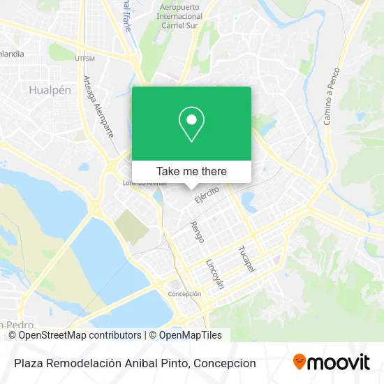 Mapa de Plaza Remodelación Anibal Pinto