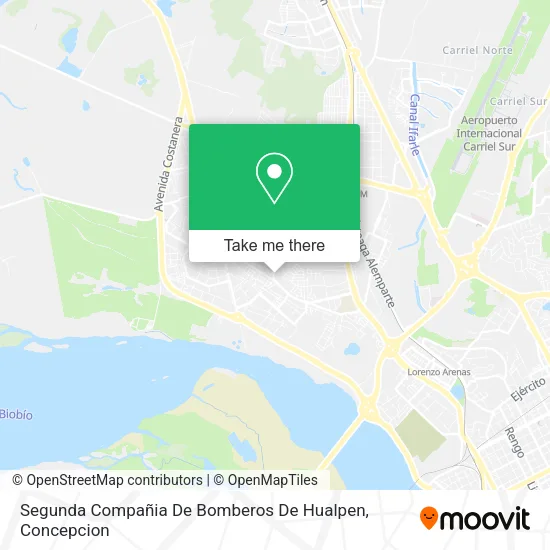 Mapa de Segunda Compañia De Bomberos De Hualpen