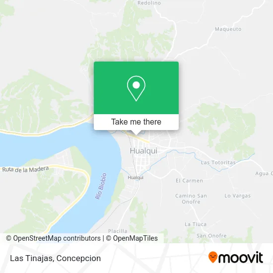 Las Tinajas map