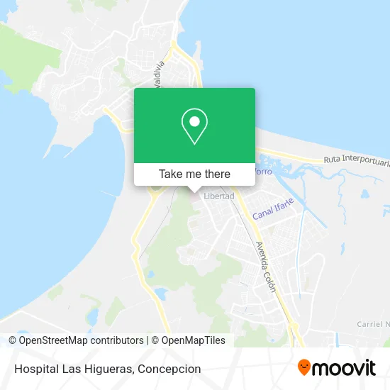 Hospital Las Higueras map