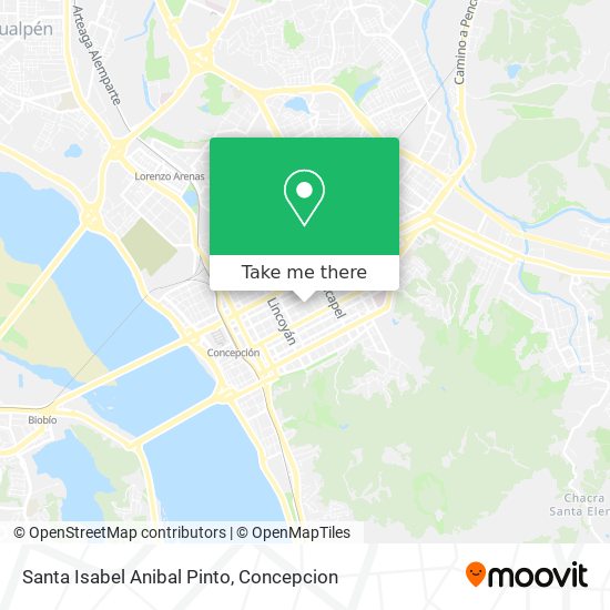 Santa Isabel Anibal Pinto map