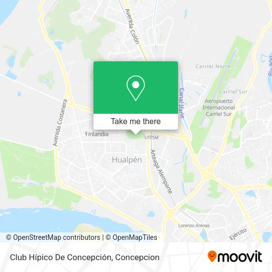Mapa de Club Hípico De Concepción