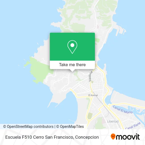 Escuela F510 Cerro San Francisco map