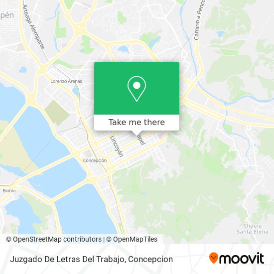 Juzgado De Letras Del Trabajo map