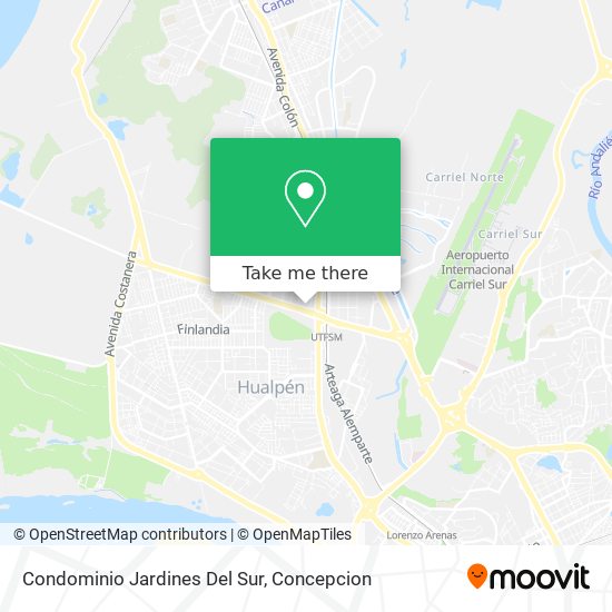 Mapa de Condominio Jardines Del Sur