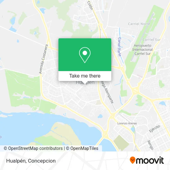 Hualpén map