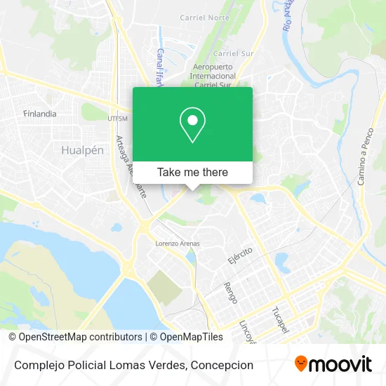 Mapa de Complejo Policial Lomas Verdes