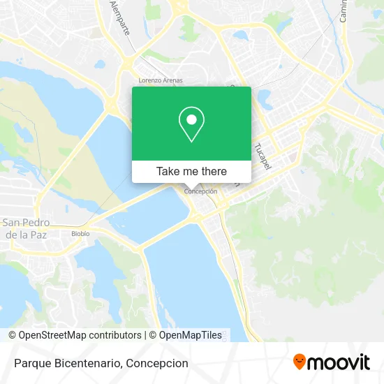 Mapa de Parque Bicentenario