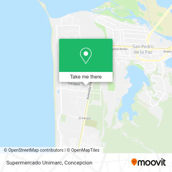 Mapa de Supermercado Unimarc