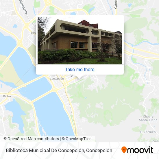 Mapa de Biblioteca Municipal De Concepción