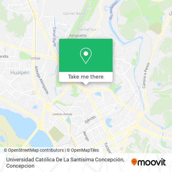 Mapa de Universidad Católica De La Santísima Concepción