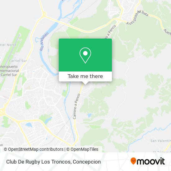 Mapa de Club De Rugby Los Troncos