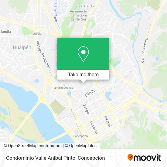Mapa de Condominio Valle Aníbal Pinto