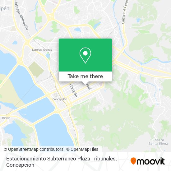 Mapa de Estacionamiento Subterráneo Plaza Tribunales