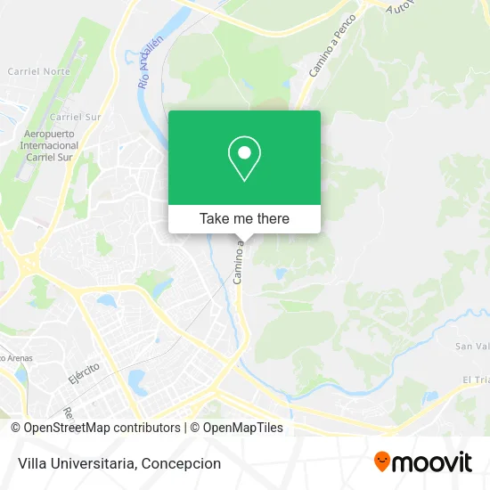 Mapa de Villa Universitaria