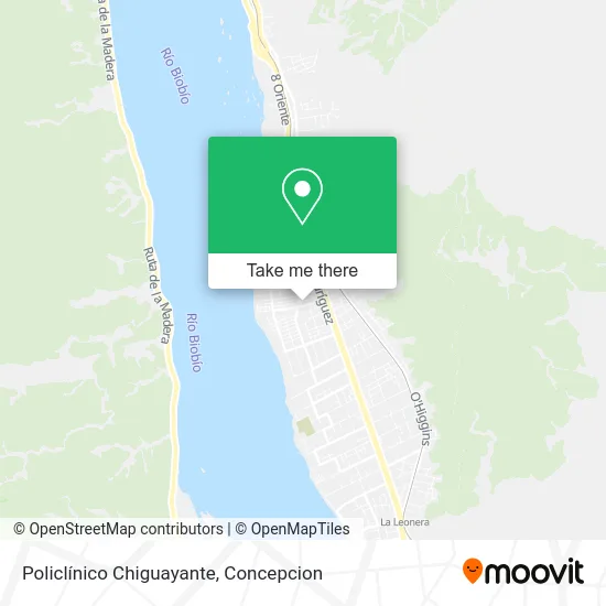 Policlínico Chiguayante map