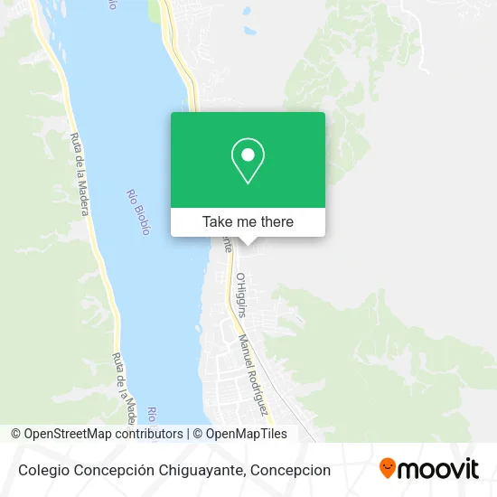 Mapa de Colegio Concepción Chiguayante