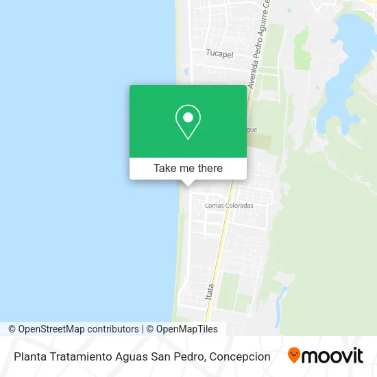 Mapa de Planta Tratamiento Aguas San Pedro