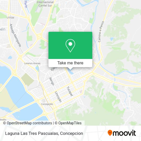 Laguna Las Tres Pascualas map