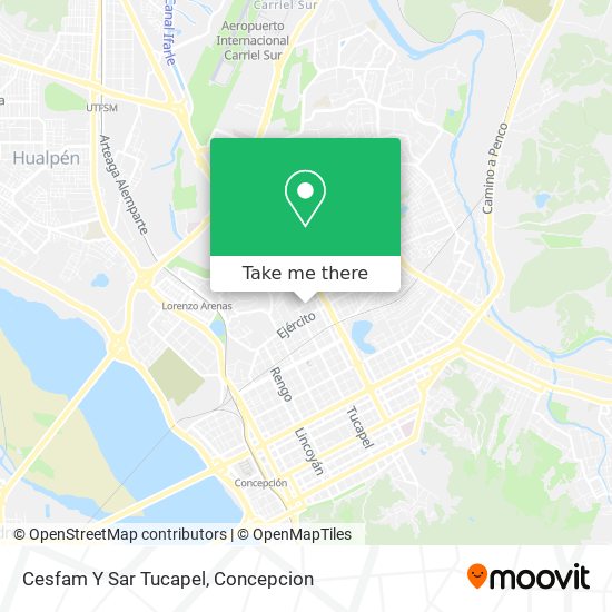 Cesfam Y Sar Tucapel map