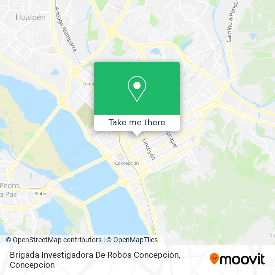 Mapa de Brigada Investigadora De Robos Concepción