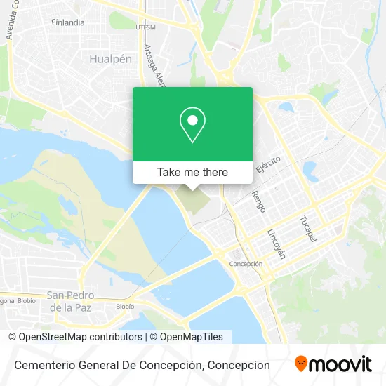 Mapa de Cementerio General De Concepción