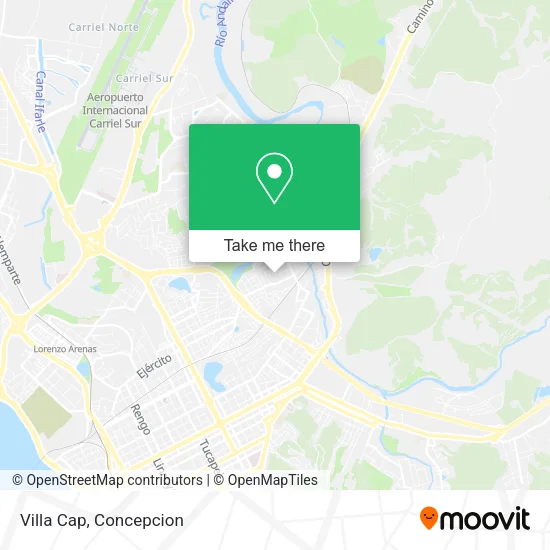 Villa Cap map
