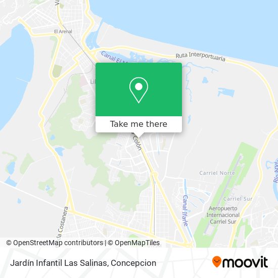 Mapa de Jardín Infantil Las Salinas