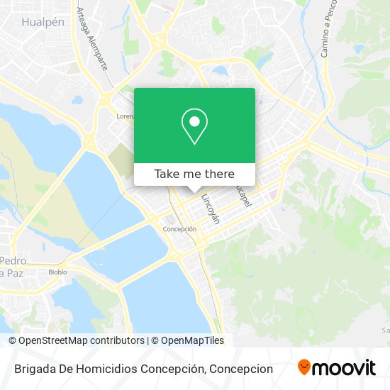 Brigada De Homicidios Concepción map