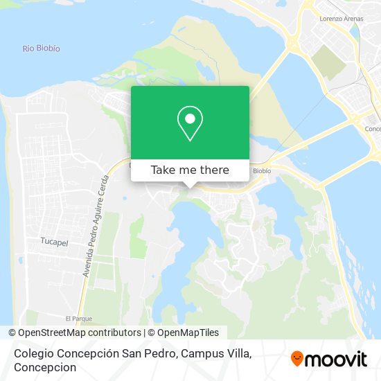 Colegio Concepción San Pedro, Campus Villa map