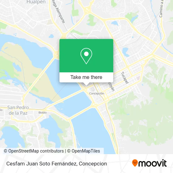 Mapa de Cesfam Juan Soto Fernández