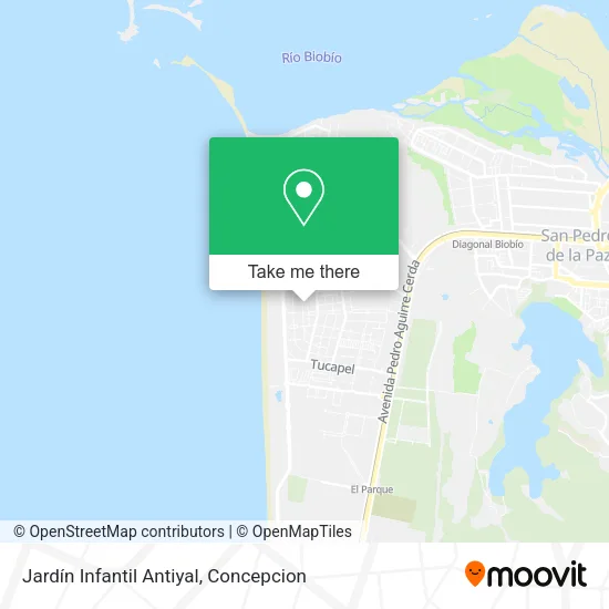 Jardín Infantil Antiyal map