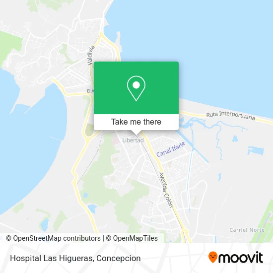 Mapa de Hospital Las Higueras
