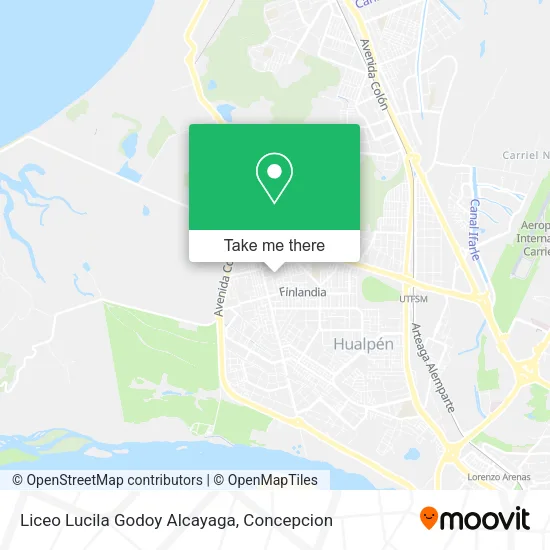 Liceo Lucila Godoy Alcayaga map