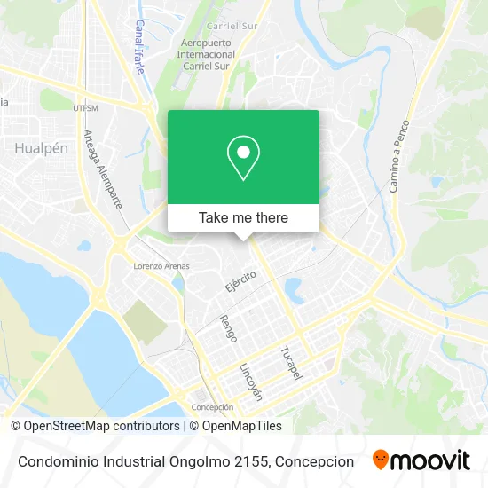 Mapa de Condominio Industrial Ongolmo 2155