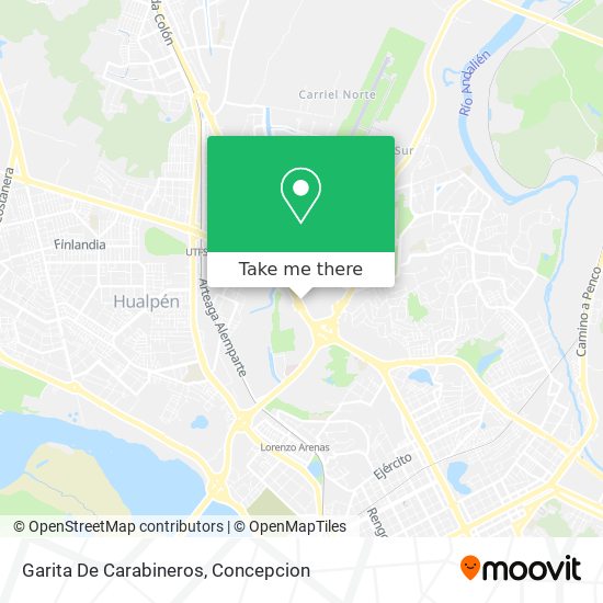 Garita De Carabineros map