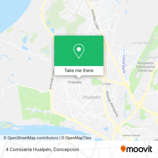 Mapa de 4 Comisaría Hualpén