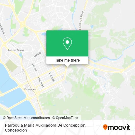 Mapa de Parroquia María Auxiliadora De Concepción