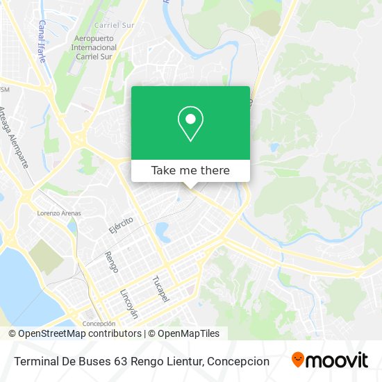 Terminal De Buses 63 Rengo Lientur map
