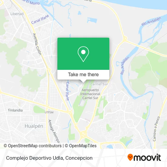Mapa de Complejo Deportivo Udla