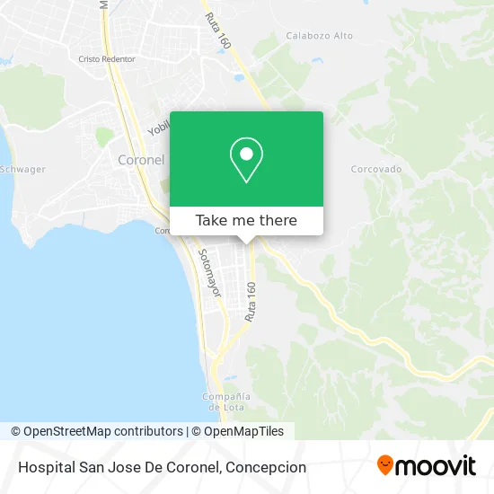 Mapa de Hospital San Jose De Coronel
