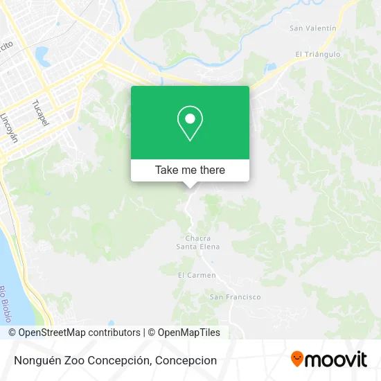 Mapa de Nonguén Zoo Concepción