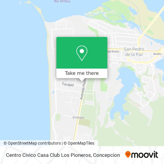 Centro Civico Casa Club Los Pioneros map