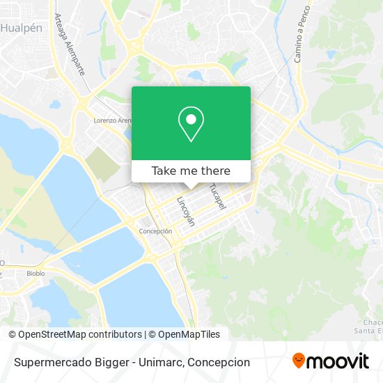 Mapa de Supermercado Bigger - Unimarc