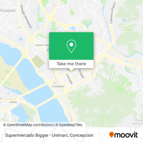 Supermercado Bigger - Unimarc map