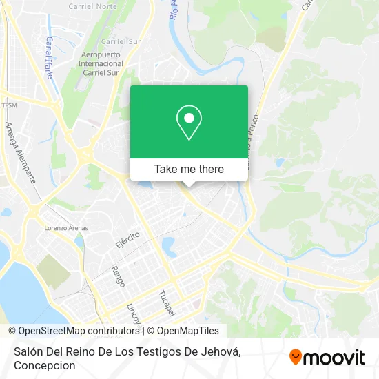 Mapa de Salón Del Reino De Los Testigos De Jehová