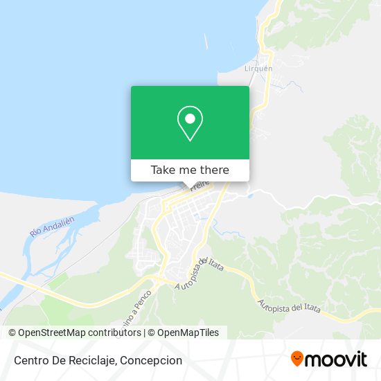 Centro De Reciclaje map