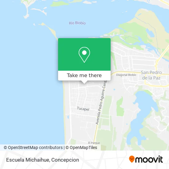 Escuela Michaihue map