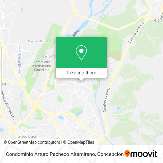 Mapa de Condominio Arturo Pacheco Altamirano