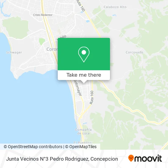 Junta Vecinos N°3 Pedro Rodriguez map